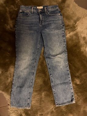 Madewell Straight Leg Women's Jeans in Light Blue Wash